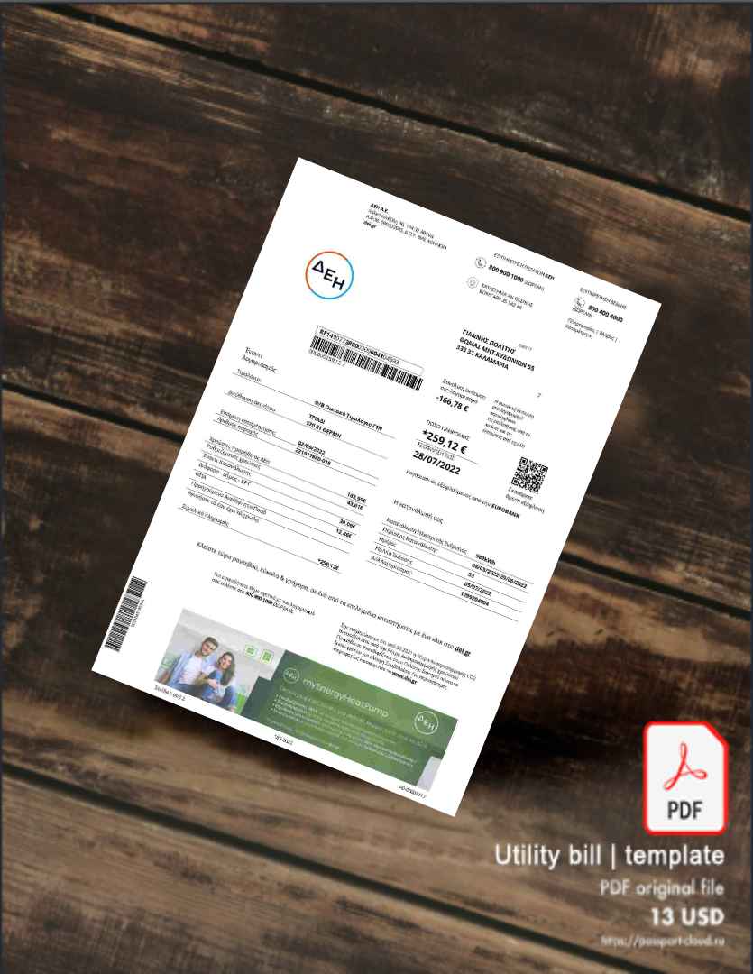 Utility bill | Albanian Power | Albania